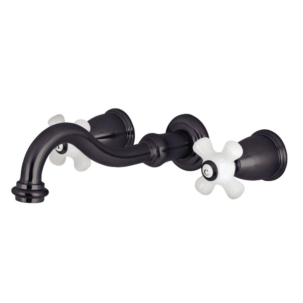 Kingston Brass Roman Tub Faucet, Oil Rubbed Bronze, Wall Mount KS3025PX - main